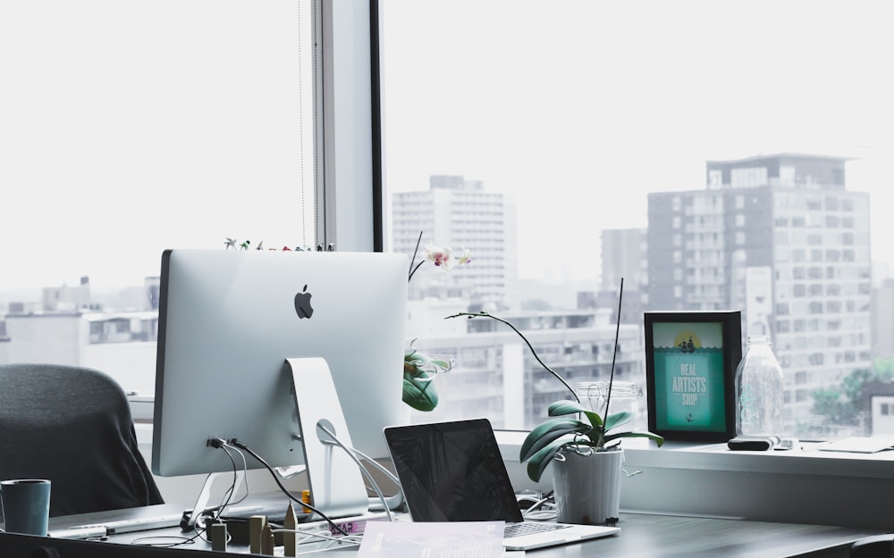 Office with a computer